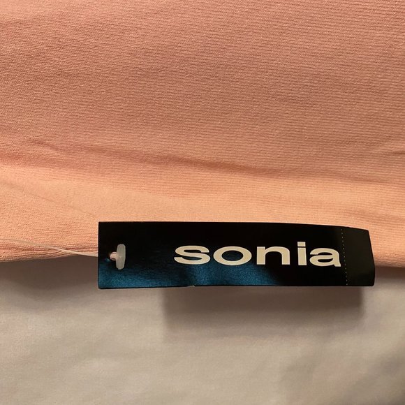 Sonia Pink/Black Sleeveless Sweater Top Size M NWT - Picture 3 of 5